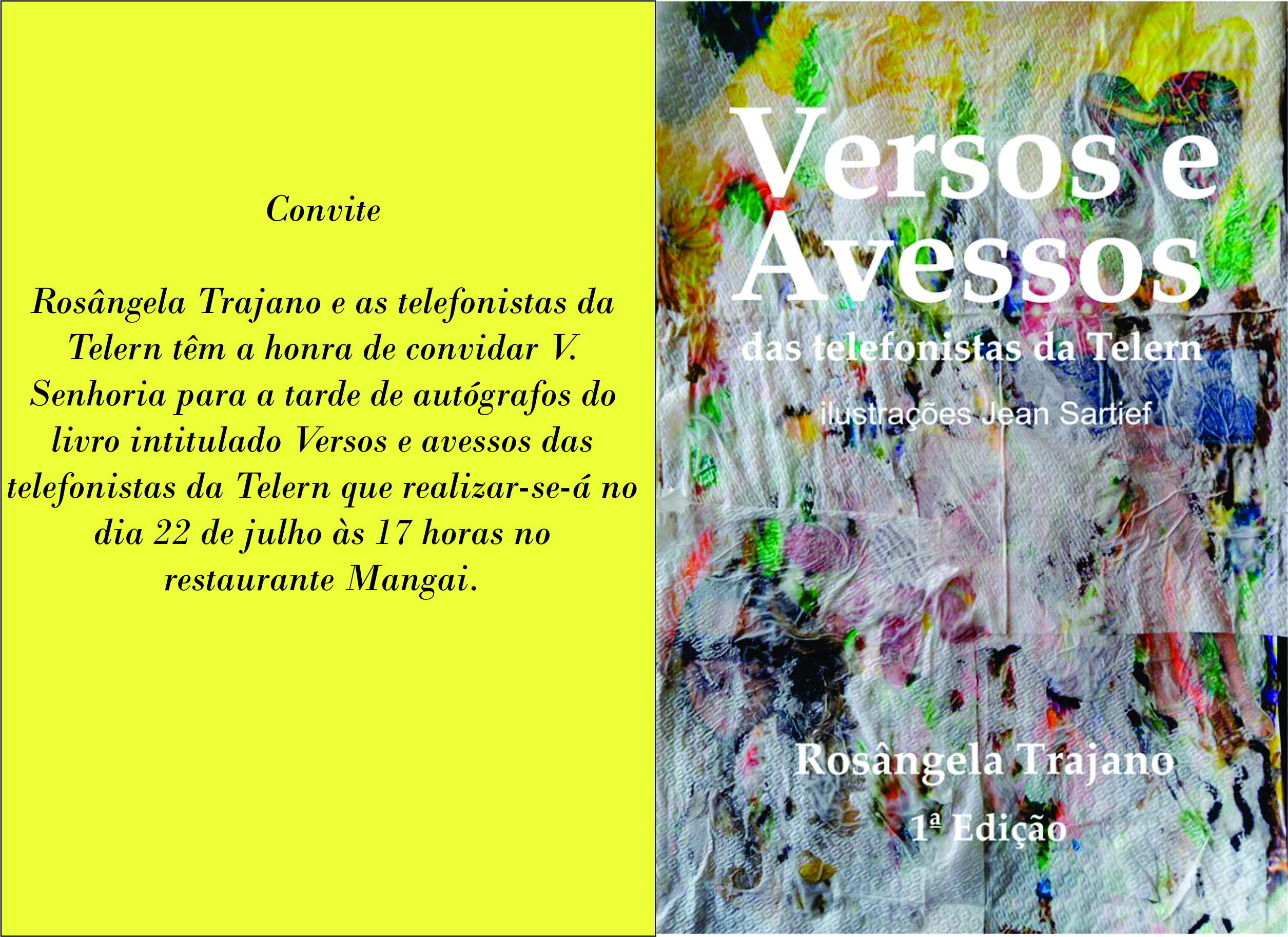 Vendas do livro "Versos e Avessos" será revertida para o Varela Santiago