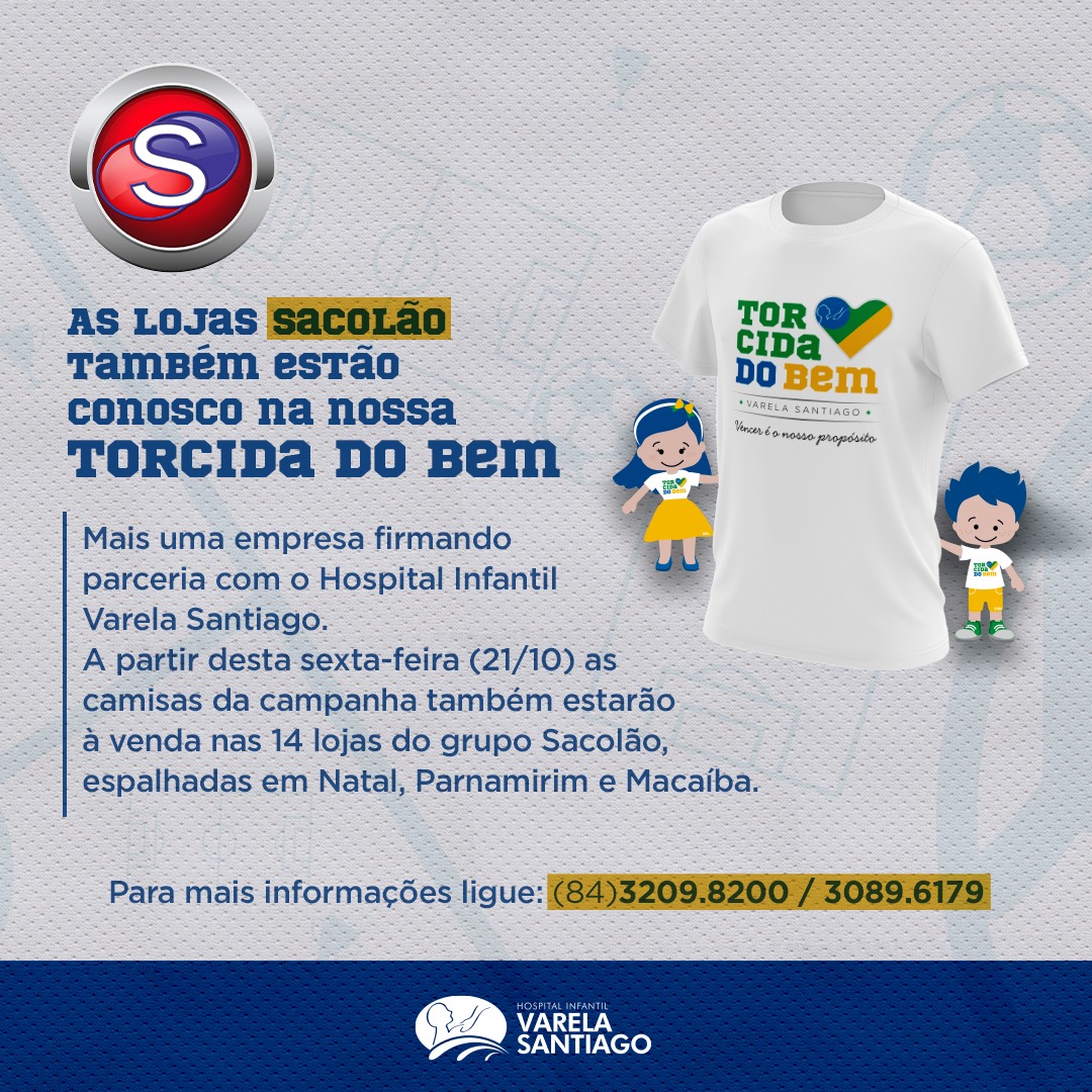 Campanha da Copa: Camisas do Varela Santiago também estão à venda nas lojas Sacolão